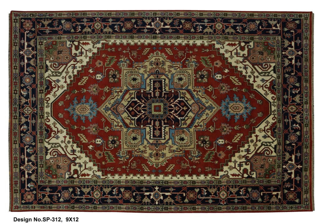 Hand knotted Indian Modern Rug 9'0" x 12'0"